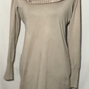 Women’s Tan full length dress size large by Questions